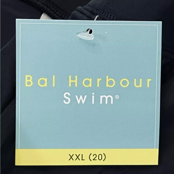 Bal Harbour Womens Tummy Control Skirtini Swim Skirt Black Plus Sz XXL NWT - Picture 6 of 8